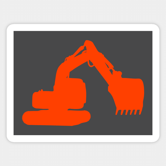 excavator Sticker by Huggy Mauve